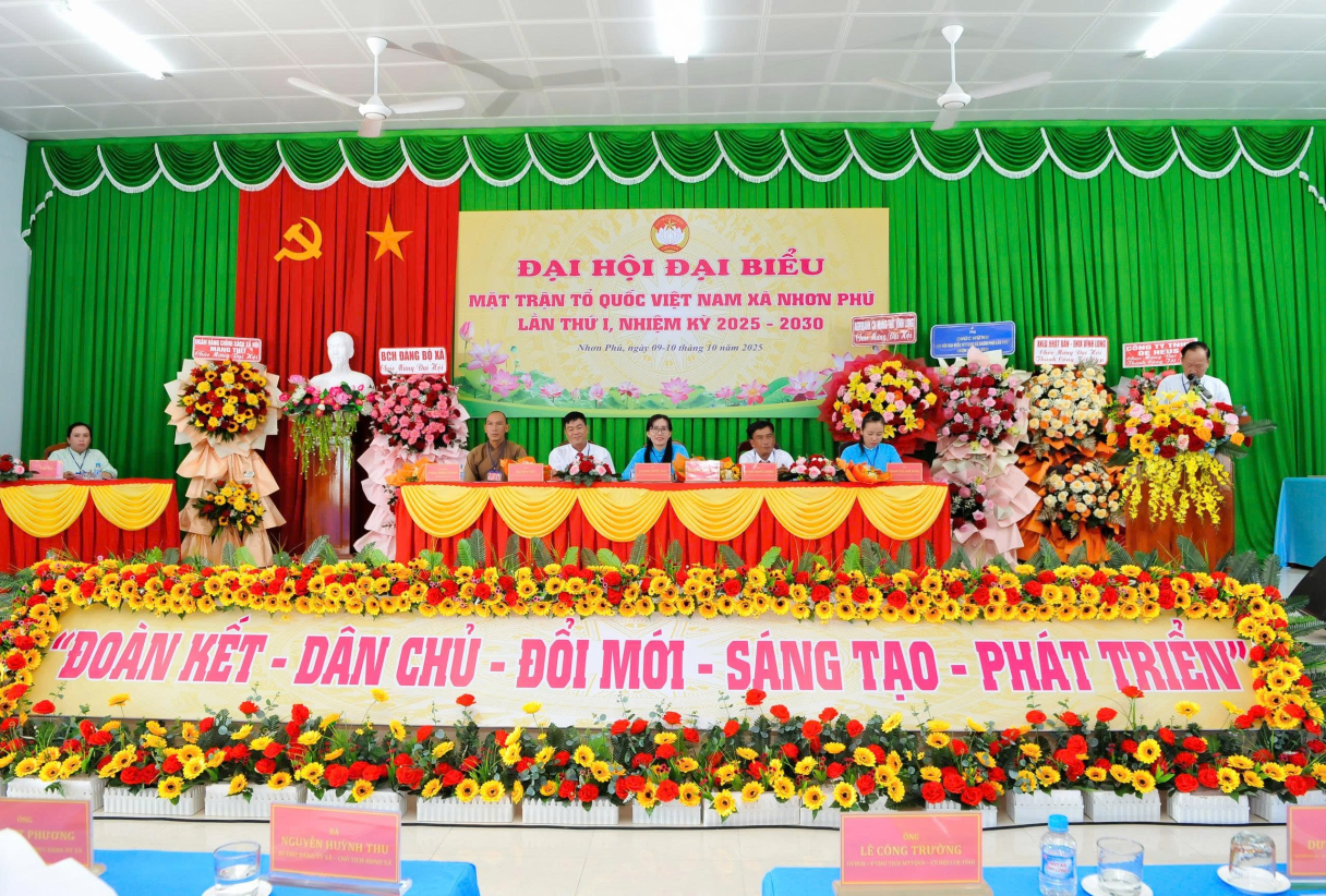 Đại hội Đại biểu Mặt trận Tổ quốc Việt Nam xã Nhơn Phú lần thú I, nhiệm kỳ 2025-2030